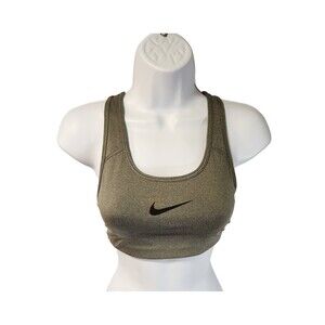 Nike Dri Fit Women's Medium-Support Sports Bra Gray Size Small